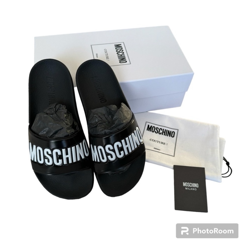 Moschino Couture Pool Slides